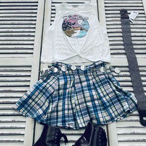 So Good for Life mini Skirt Plaid  size 7
